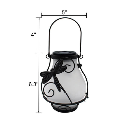 Lanterne solaire rétro à LED, luminaire décoratif d'extérieur, étanche, suspendu pour jardin 