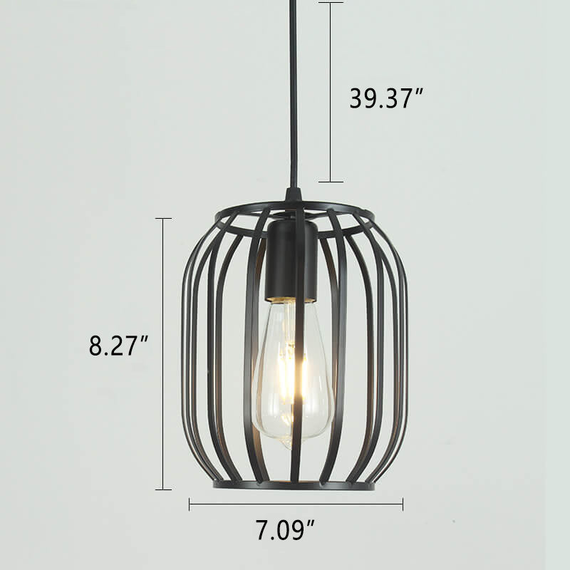 Retro Industrial Iron Creative Hollow Design 1-Licht-Pendelleuchte 