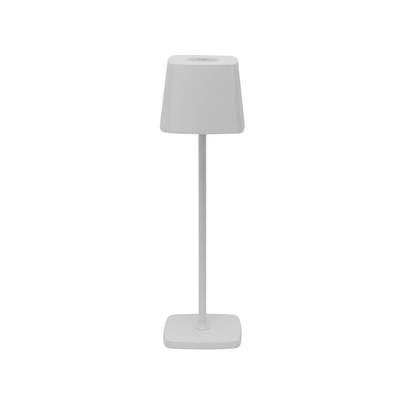 Modern Minimalist Square Solid Color Aluminum USB Rechargeable LED Night Light Table Lamp