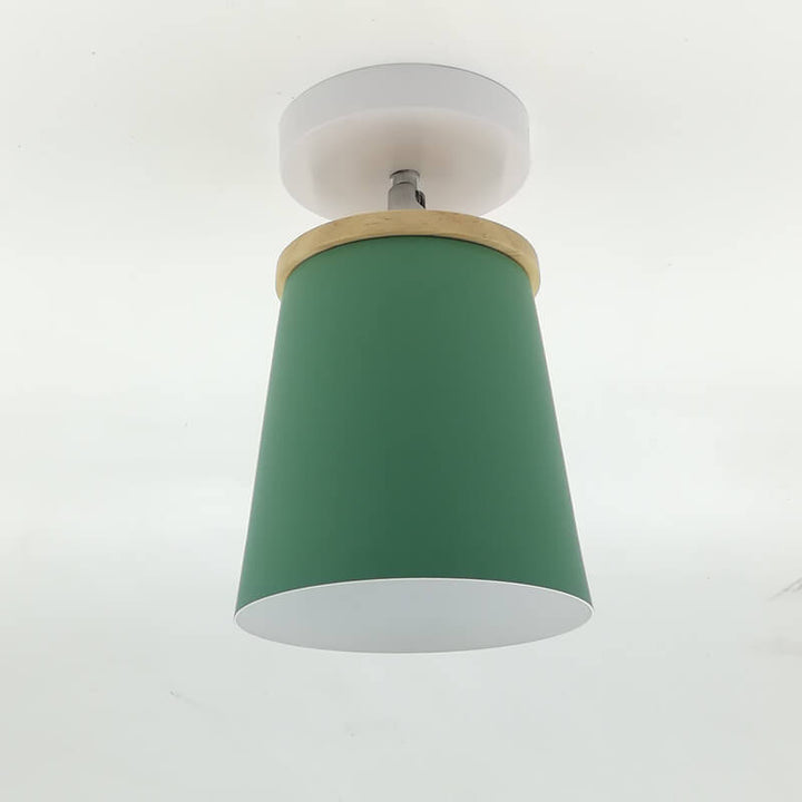 Luz de techo semi empotrada de 1 luz Nordic Macaron Column 