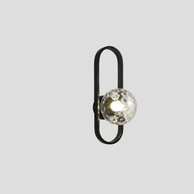 Nordic Simple Oval Ring Design 1-Light Wall Sconce Lamp