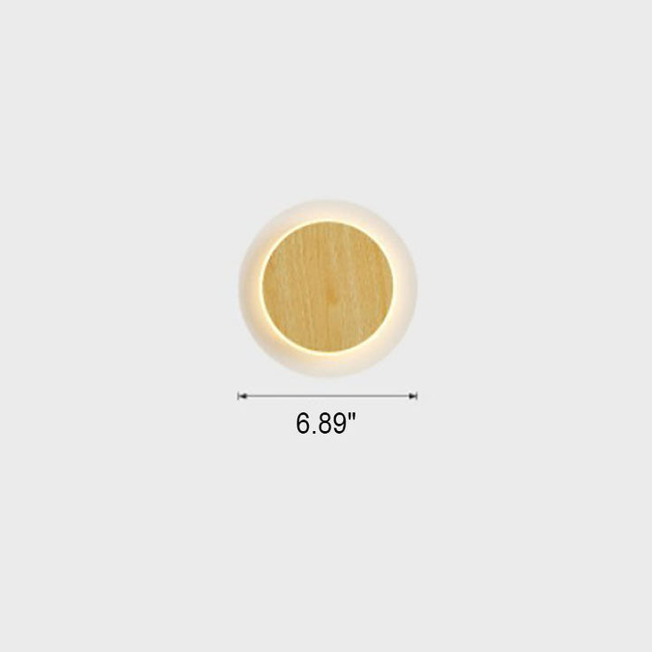 Lámpara Aplique de Pared LED Cuadrada Redonda Minimalista Nórdica 
