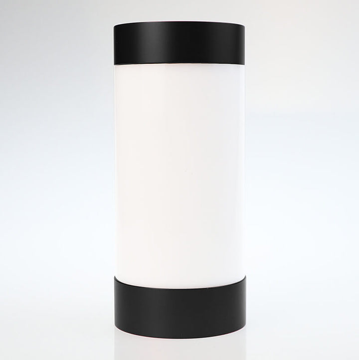 Moderne minimalistische zylindrische Aluminium-Acryl-USB-LED-Tischlampe 
