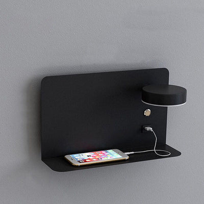 Moderne Eisen Quadrat LED USB Wiederaufladbare Wandleuchte 