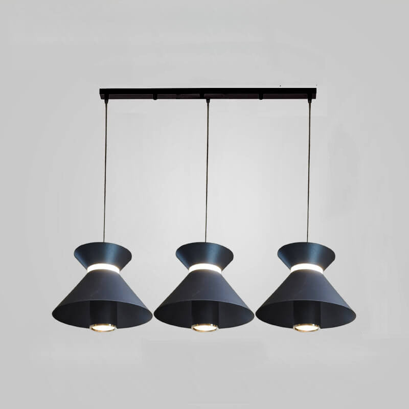 Modern Minimalist Solid Color Aluminum LED Island Light Chandelier