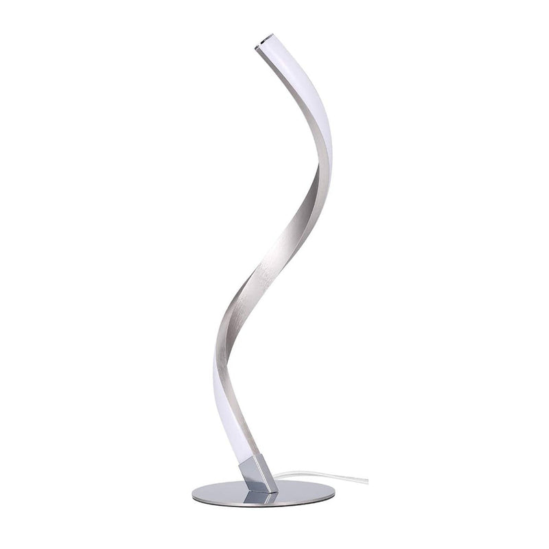 Modern Minimalist Aluminum Spiral Strip LED Table Lamp For Home Office