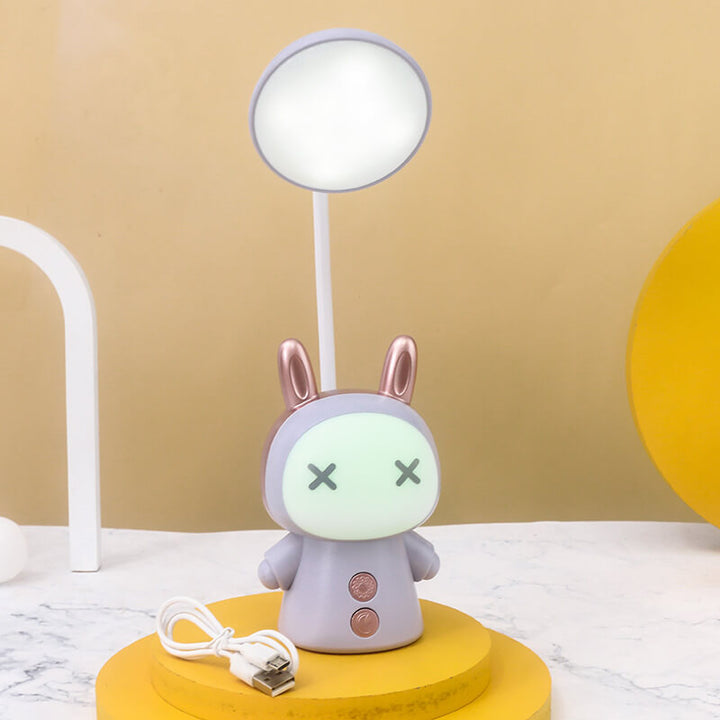 Lámpara de Escritorio para Niños LED de Cuidado de Ojos ABS de Muñeca de Dibujos Animados Colorida 
