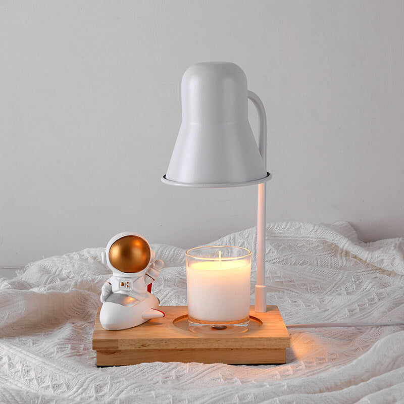 Lampe de table à 2 lumières en cire fondante aromathérapie moderne astronaute 