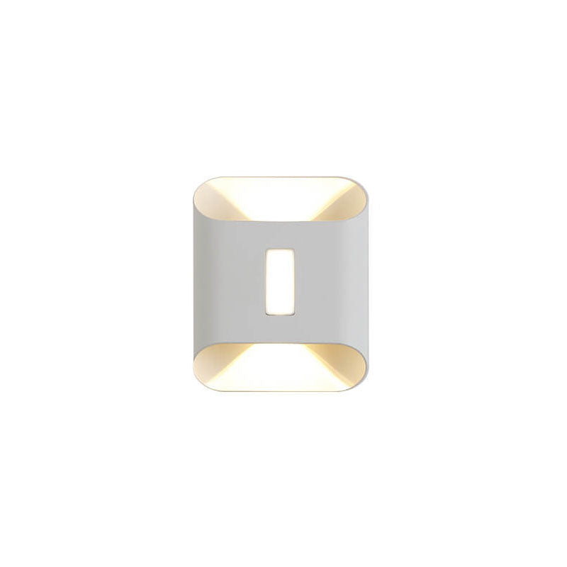 Lampe murale LED de patio étanche moderne en aluminium avec lentille 