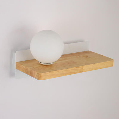 Modern Minimalist Wood Grain 1-light Wall Sconce Lamp