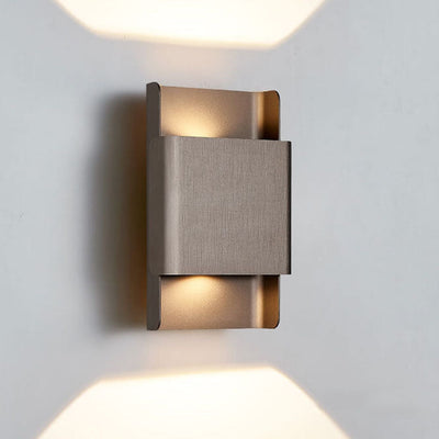 Modern Minimalist Rectangular Double-headed Aluminum LED COB Wall Sconce Lamp