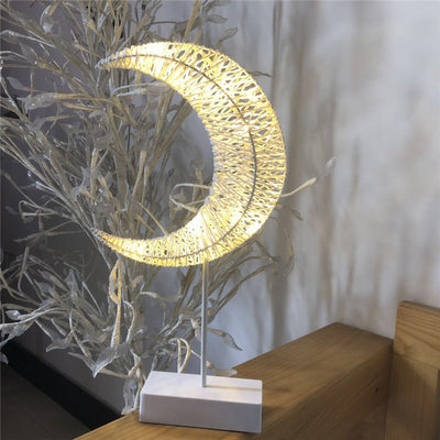 Modern Creative Pattern Rattan Weaving LED Night Light Table Lamp