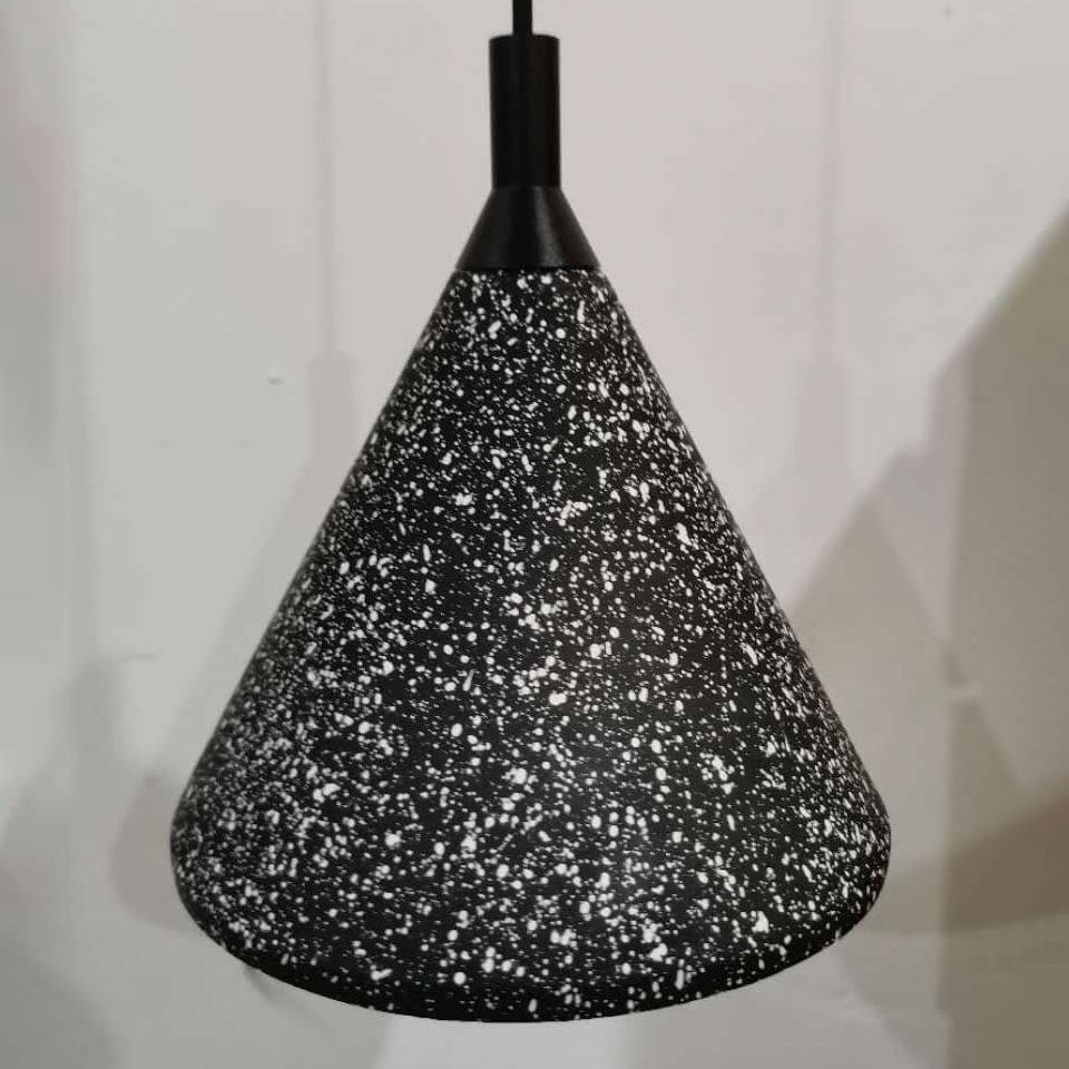 Moderne Einfachheit Kegelförmige Terrazzo 1-Licht Pendelleuchte für das Esszimmer 