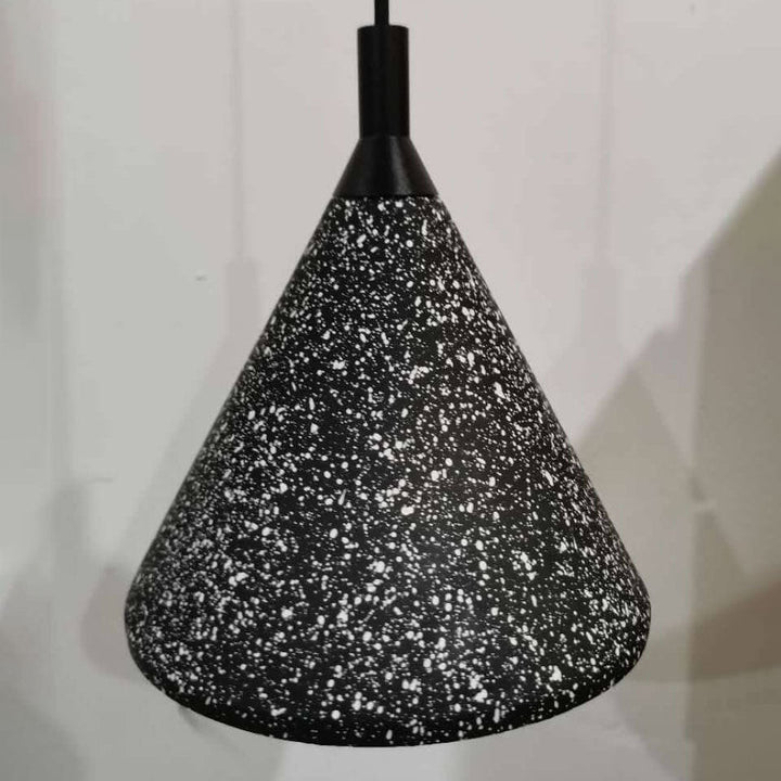Moderne Einfachheit Kegelförmige Terrazzo 1-Licht Pendelleuchte für das Esszimmer 