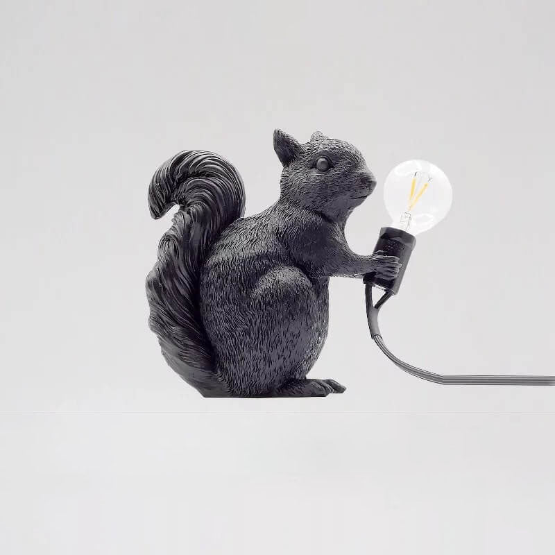 Contemporary  Creative Resin Squirrel 1-Light Decoration Table Lamp for Living Room