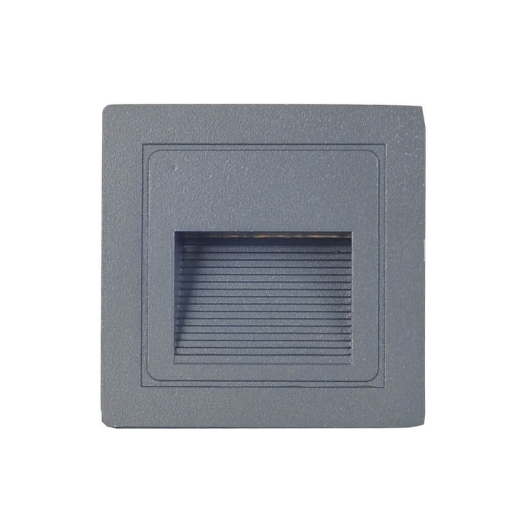 Aplique de pared de superficie LED con luz de escalón de hierro y vidrio de estilo minimalista moderno para patio exterior 