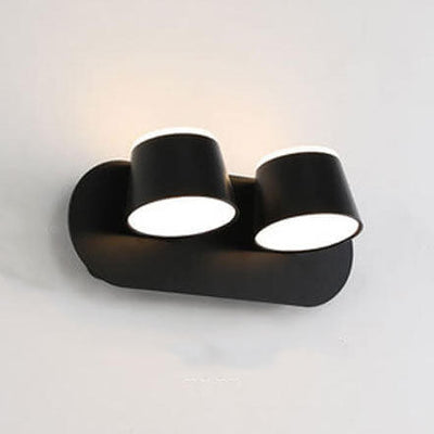 Nordic Rotatable Cylinder Shade 1/2/3 Light LED  Wall Sconce Lamp