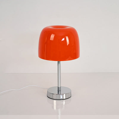 Nordic Vintage Glass Cylinder Dome USB LED Table Lamp