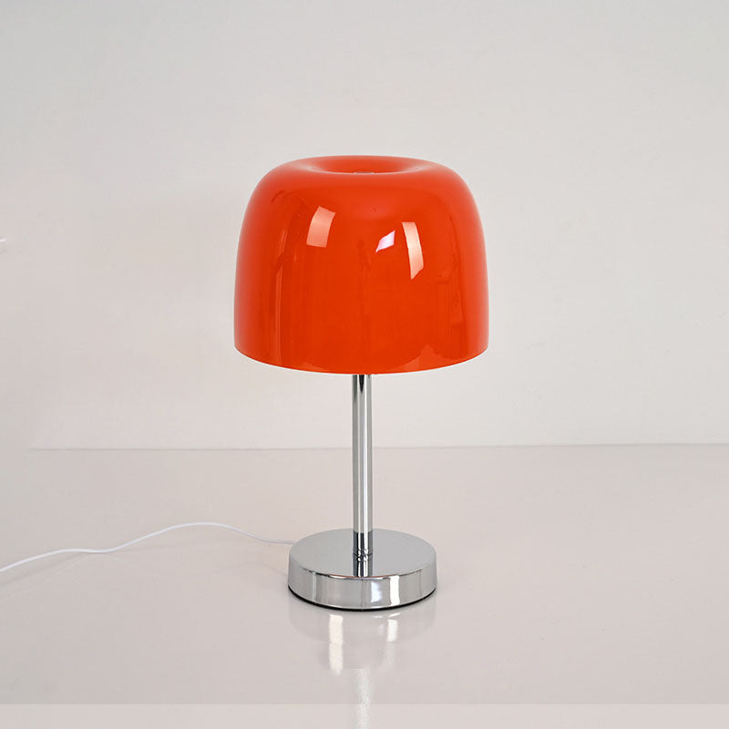 Nordic Vintage Glass Cylinder Dome USB LED Table Lamp