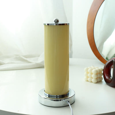 Vintage Glass Column USB LED Night Light Table Light