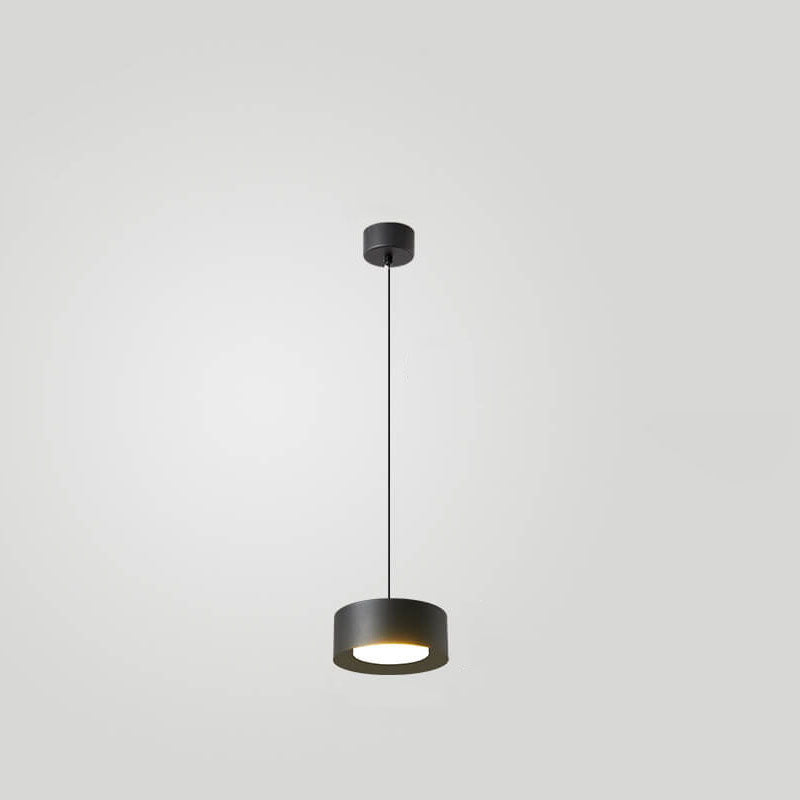 Moderne minimalistische LED-Pendelleuchte mit rundem Kopf aus Eisen