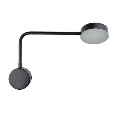 Moderne, minimalistische, einfarbige LED-Wandleuchte mit drehbarem Schalter 