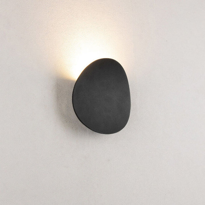 Minimalist Round 1-Light LED Indoor Outdoor Wall Sconce Lamp