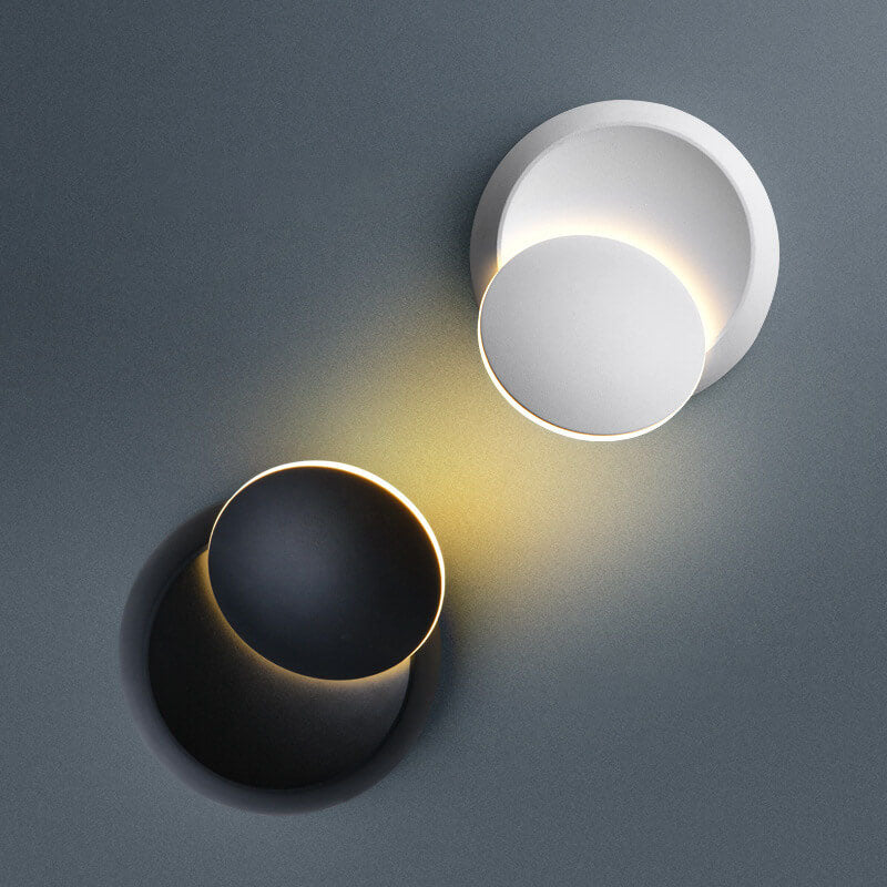 Modern Minimalist Round Pot Frosted LED Wall Sconce Lamp