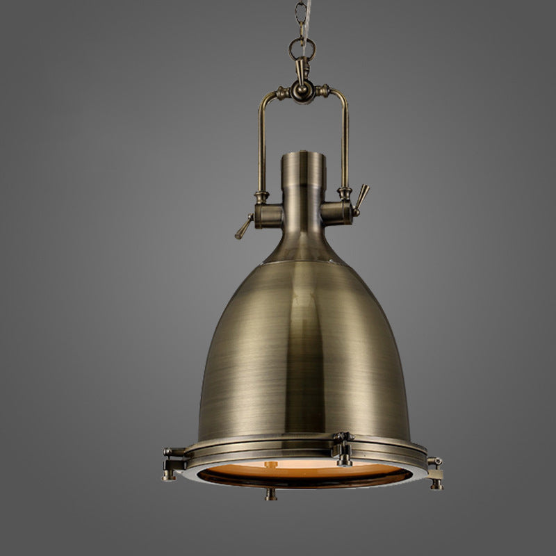 Traditionelle Retro-Industrie-Hängelampe mit 1 LED-Licht aus Schmiedeeisen für das Esszimmer 