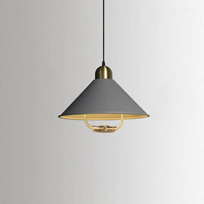 Moderne Teleskop-Pendelleuchte Macaron Cone Shade LED