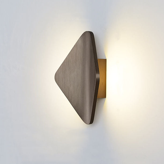 Modern Bending Rhombus Aluminum LED Wall Sconce Lamp