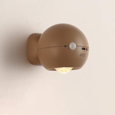 Creative Round Rechargeable Eye Protection Magnetic Suction LED Wall Sconce Lamp