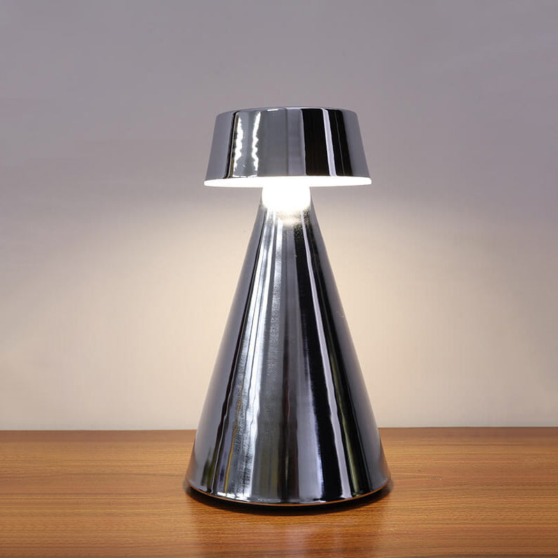 Simple Creative Tapered Iron USB Charging LED Decorative Table Lamp