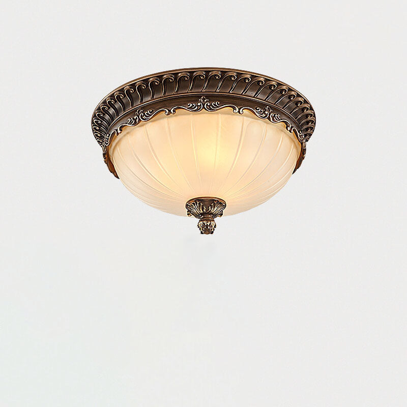 Éclairage encastré à 3 lumières en résine et métal de style rétro européen 