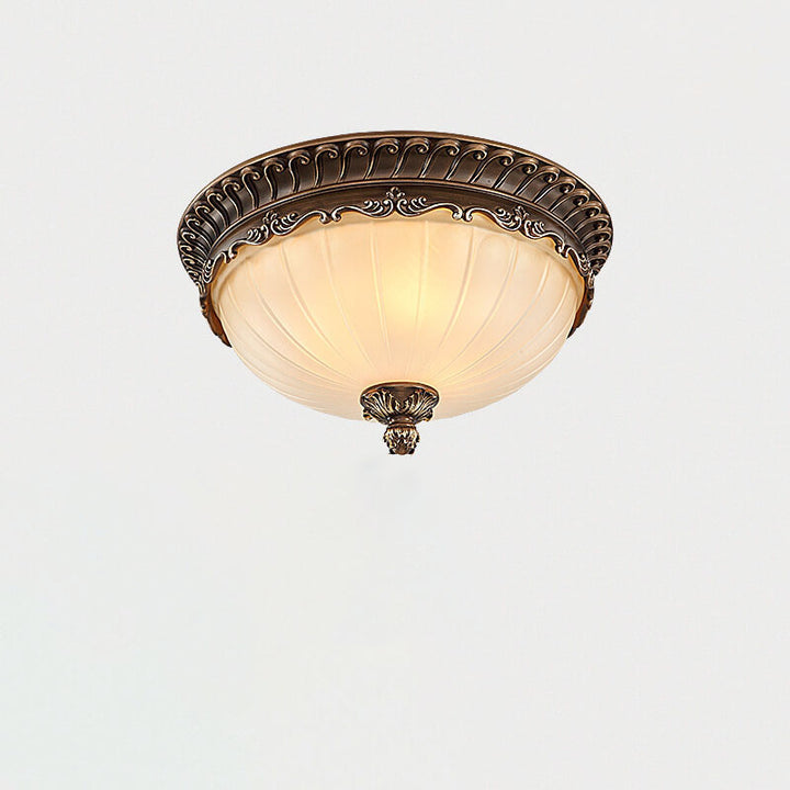 Éclairage encastré à 3 lumières en résine et métal de style rétro européen 