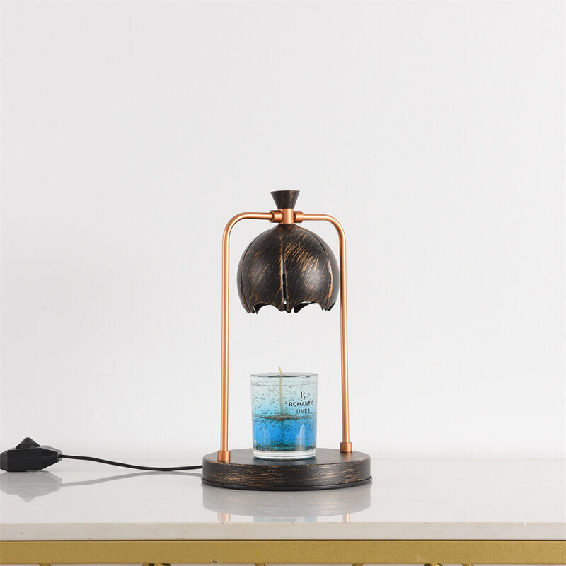 Modern Orchid Metal Aromatherapy Melting Wax 1-Light Table Lamp