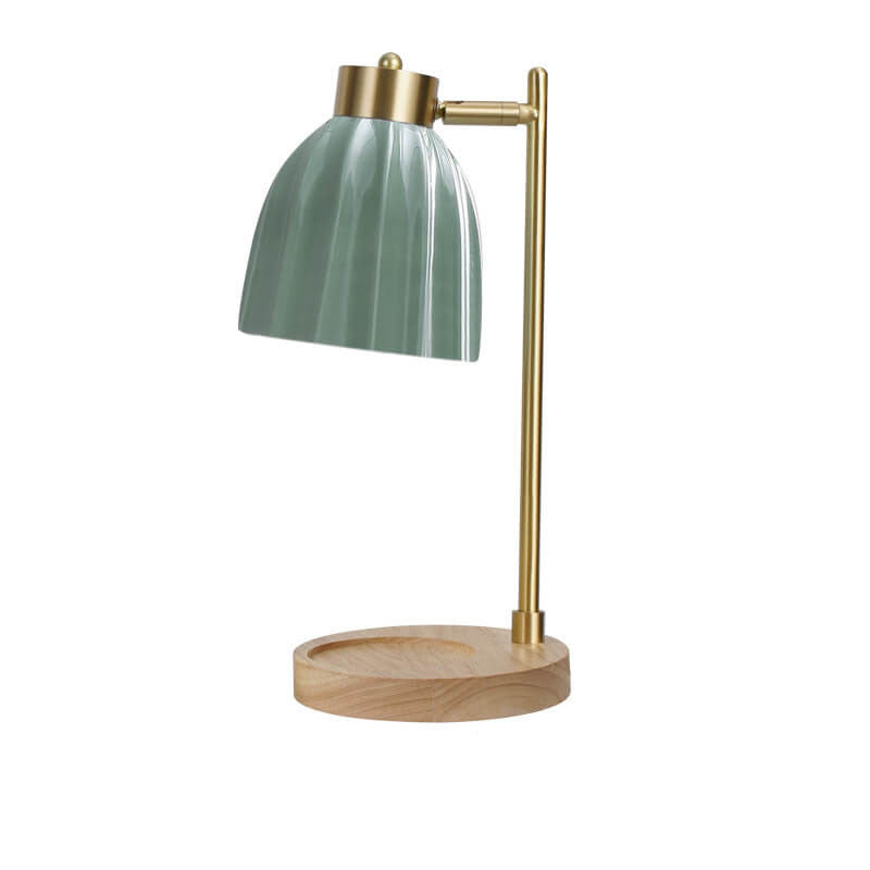 Lampe de table en cire fondue à 1 lumière avec minuterie et variateur en cuivre nordique 