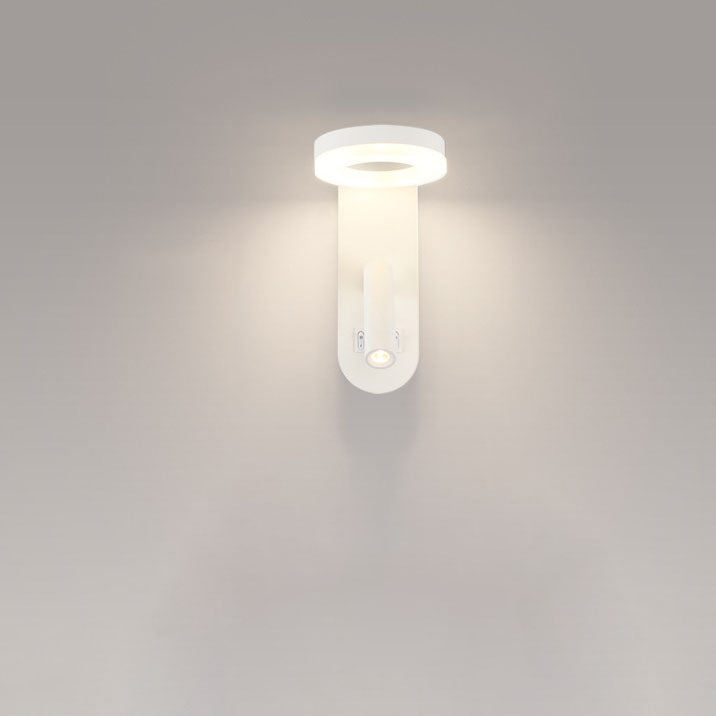 Modern Minimalist Solid Color Aluminum Iron Acrylic LED Wall Sconce Lamp