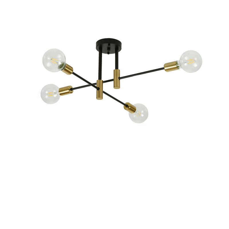 Lámpara de Araña de Isla de 4/6/8 Luces de Hierro Minimalista Nórdico 