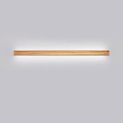 Japanese Wabi-sabi Modern Linear Wood LED Wall Sconce Lamp