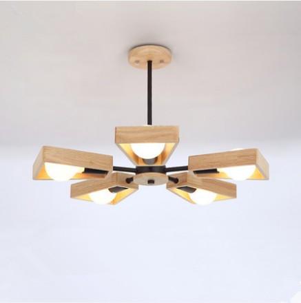 Creative Solid Wood Windmill 3/5/6/8 Lights Chandeliers