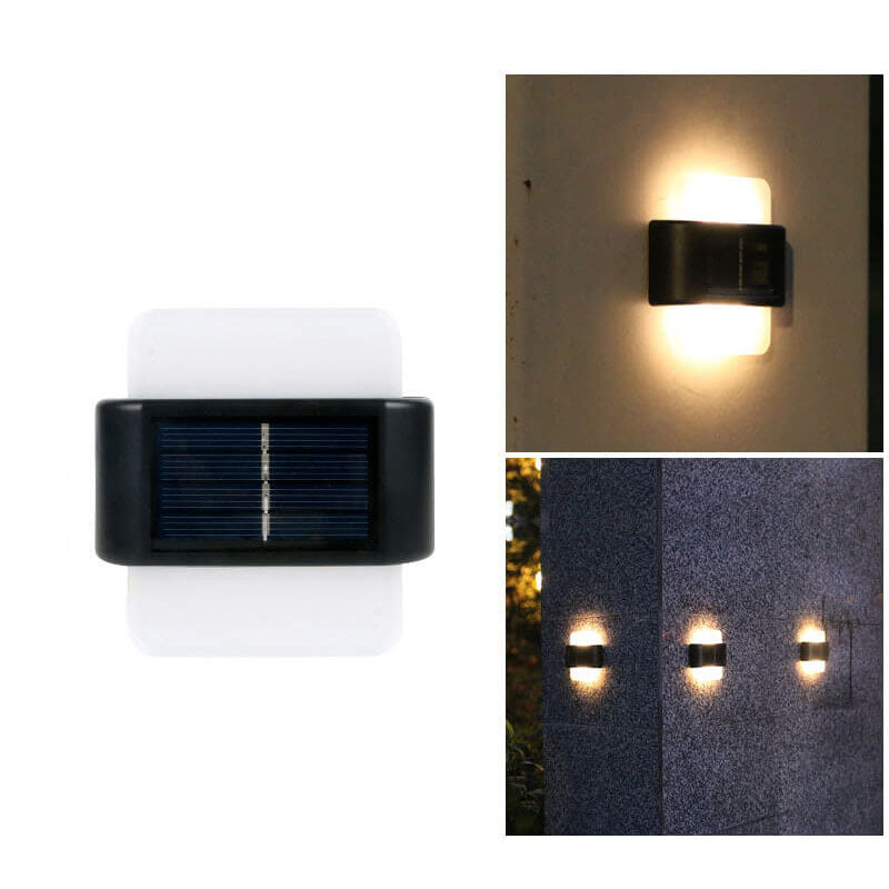 Modern Outdoor Courtyard Waterproof Solar Induction Wall Sconce Lamp