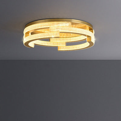 Moderne LED-Einbauleuchte mit 3D-Diamantmuster aus Acryl 