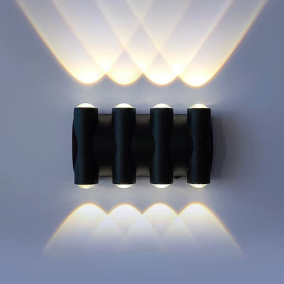 Modern Aluminum Telescope Waterproof Garden LED Outdoor Light Wall Sconce Lamp