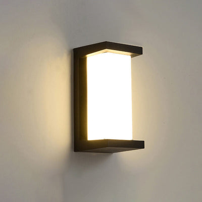مصباح شرفة LED مقاوم للماء من الألومنيوم بتصميم هندسي عصري وإبداعي 