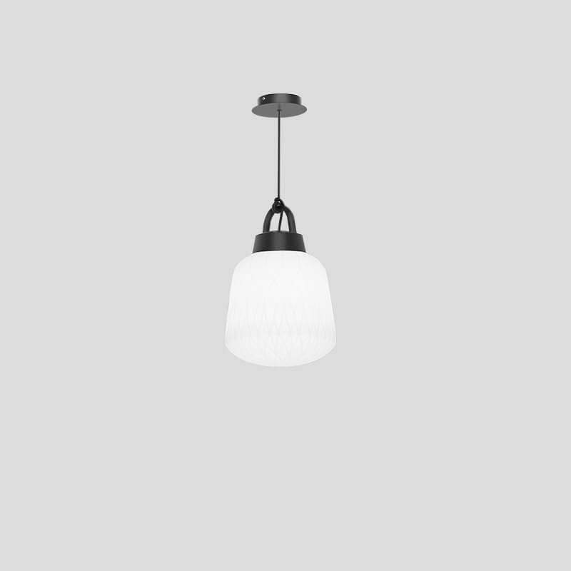 Nordic Classical Pure White Resin Metal 1-Light Pendant Light