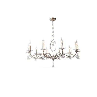 Light Luxury Iron Frame Candelabra Crystal 3/6/8/10/15-Light Chandelier