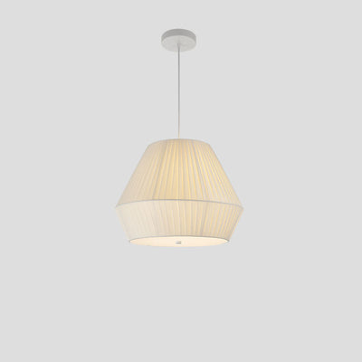 Nordic Minimalist Fabric Oval Round 3-Light Chandelier