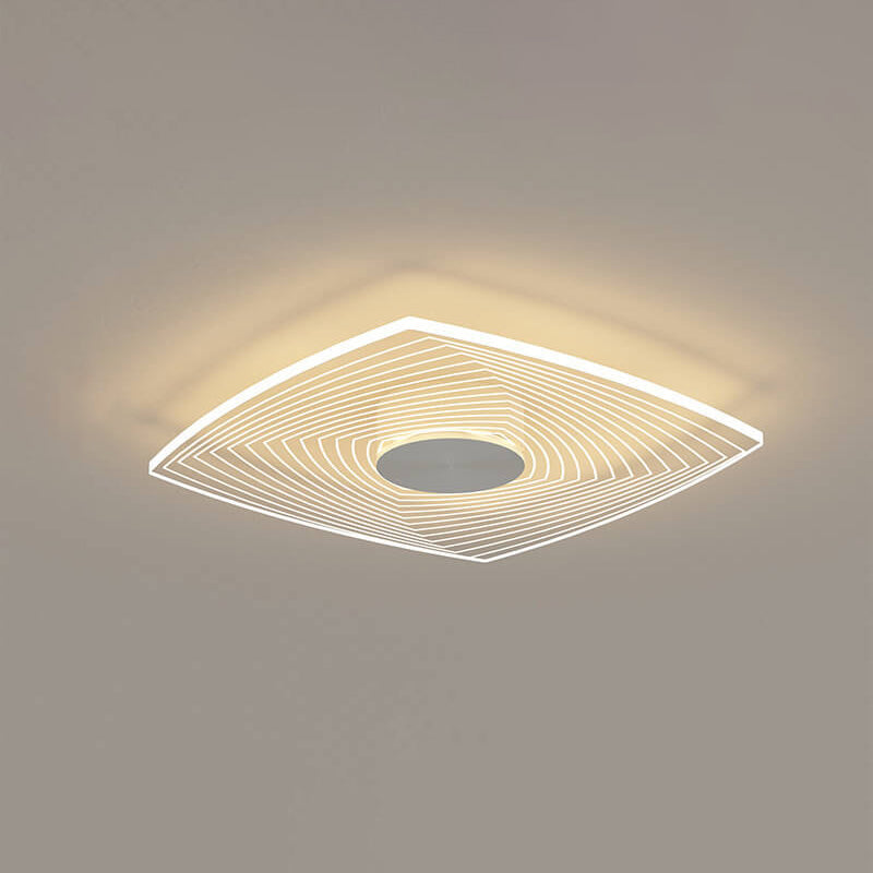 Minimalist Acrylic Round Square LED Flush Mount Ceiling Light