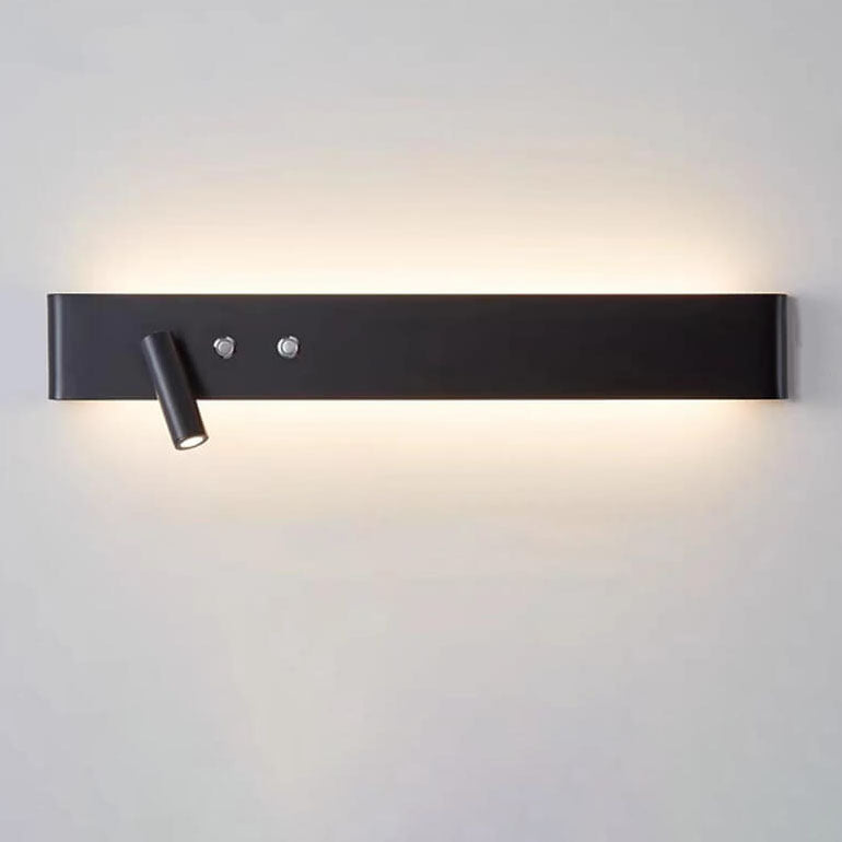 Modern Minimalist Rectangular Aluminum Iron LED Wall Sconce Lamp